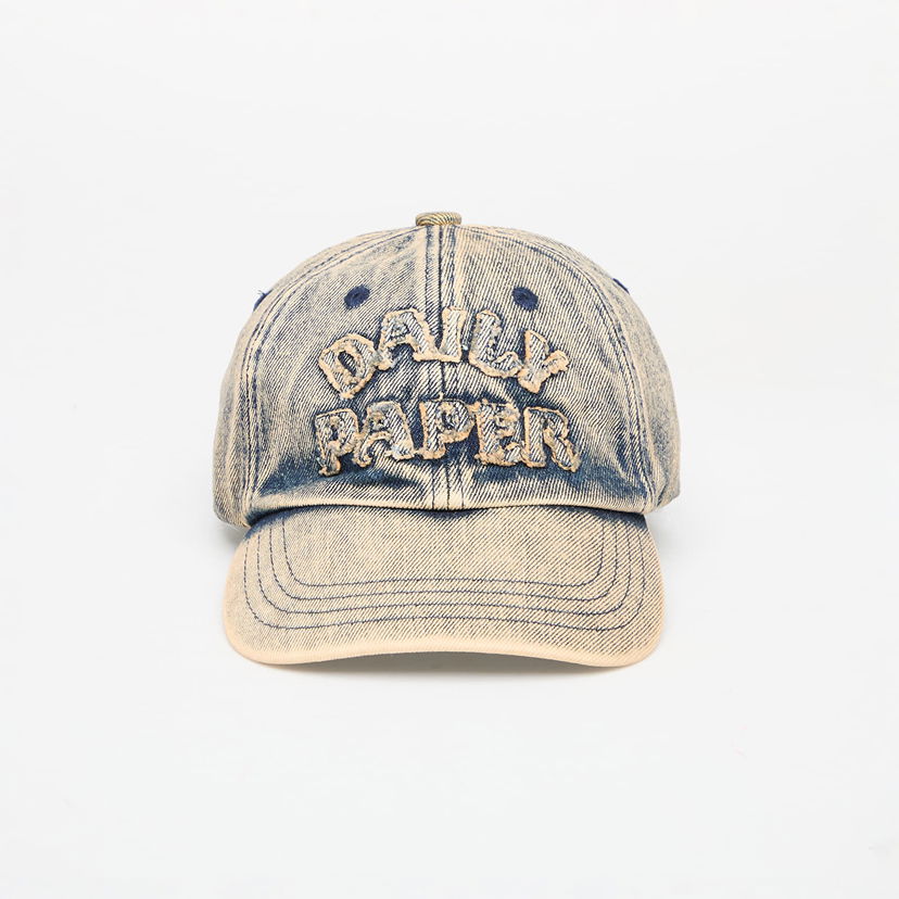 Kapa DAILY PAPER Daily Paper Dias Arch Stack Denim Baseball Cap Modra | 2511168