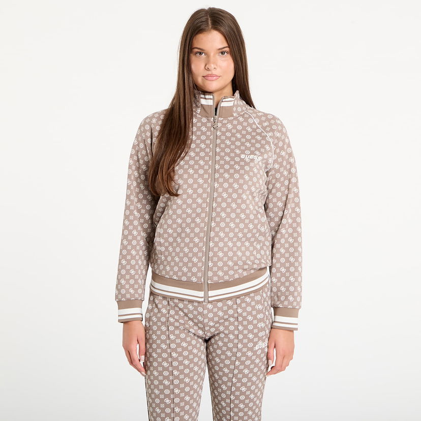 Pulover GUESS GUESS Aggie Full Zip Sweatshirt Rjava | V5YQ03KB212-P8HI