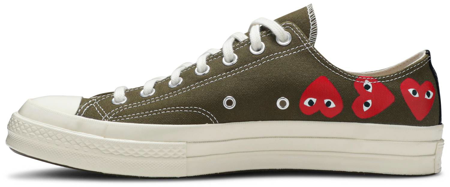 Superge in čevlji Converse Comme des Garçons Play x Chuck 70 Low Top "Multi Heart" Zelena | 162976C, 1