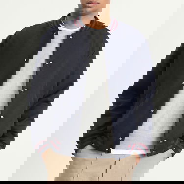 Bomber jakna A.P.C. Micky Varsity Jacket Mornarica | WVBEB-M02974-IAK, 2