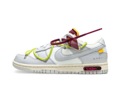 Superge in čevlji Nike Off-White x Dunk Low ''Lot 08 of 50'' Bela | DM1602-106