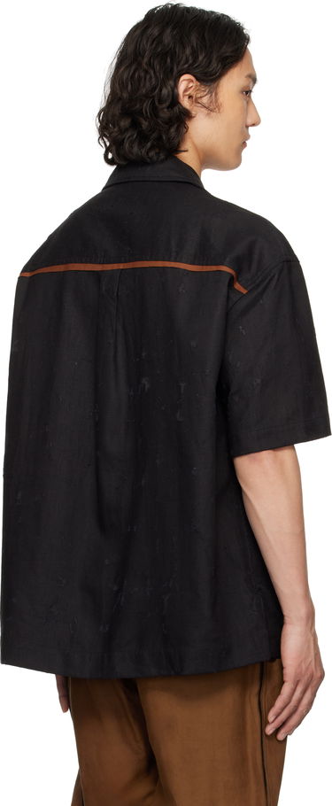 Srajce Feng Chen Wang Feng Chen Wang Patchwork Short Sleeve Shirt Črna | FUS19SR09, 2