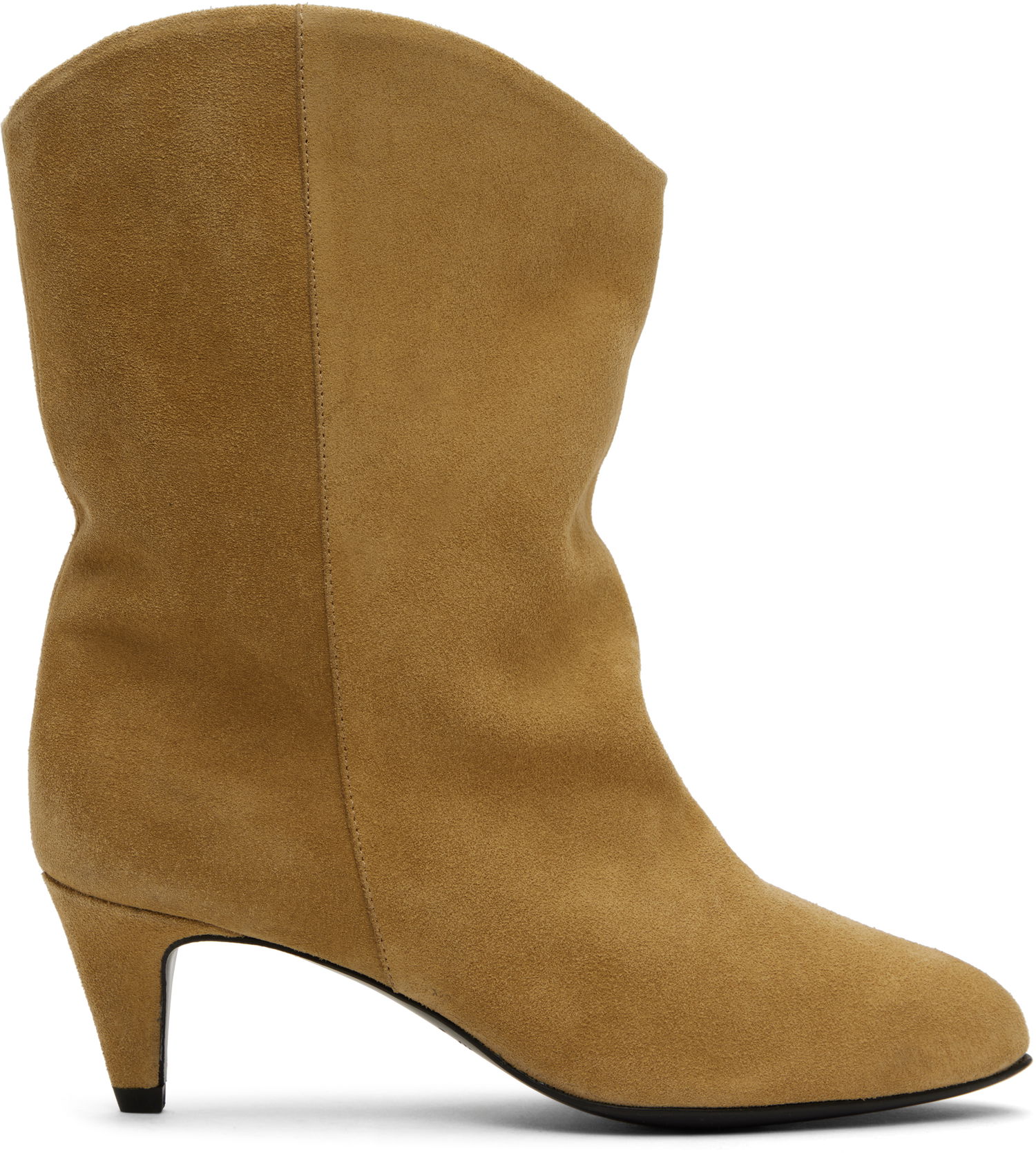 Nega čevljev BY FAR BY FAR Osage Suede Kitten Heel Boots Bež | MWFBO067SU002BR046PL, 0