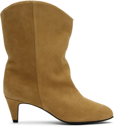Nega čevljev BY FAR BY FAR Osage Suede Kitten Heel Boots Bež | MWFBO067SU002BR046PL, 0