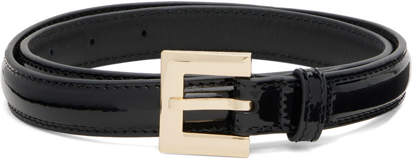 Pasovi Anine Bing ANINE BING Nicola Patent Leather Belt Črna | A-12-11375-BLK1