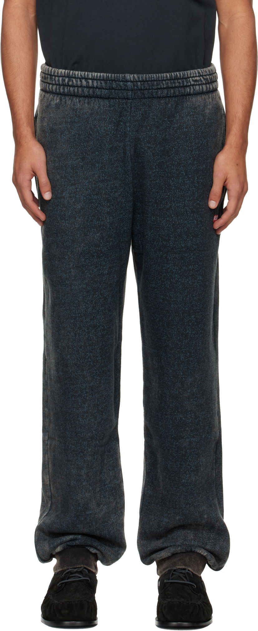 Trenirka Diesel Heathered P-Marky-Cuff Sweatpants Siva | A18652-0AGBZ-9XXA