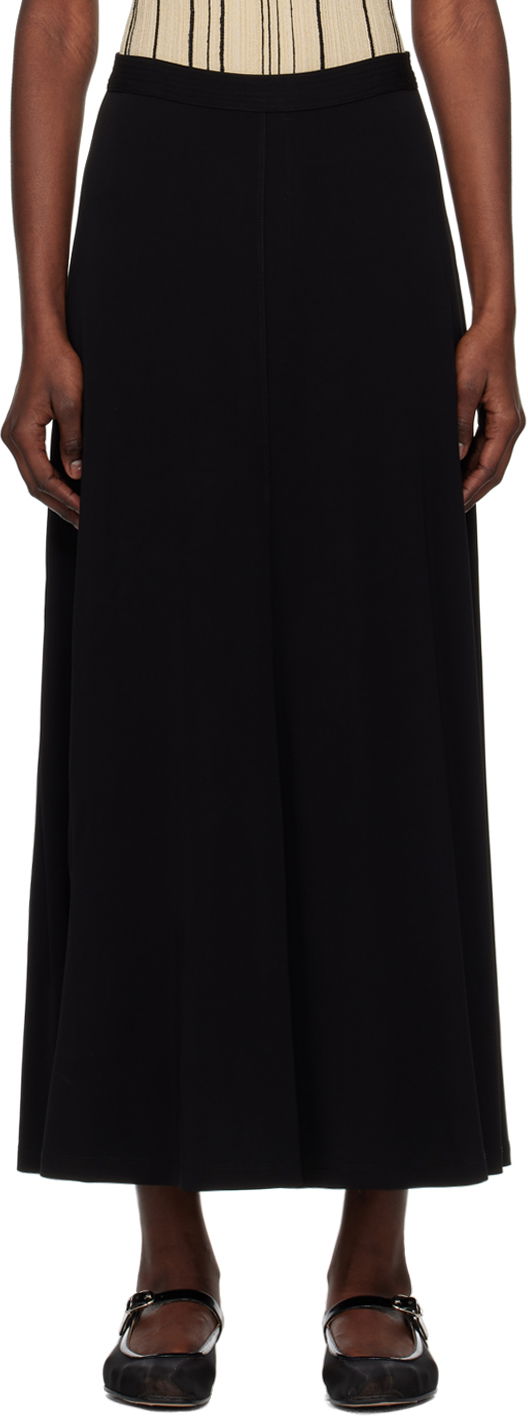 Krila TOTEME TOTEME Fluid Maxi Skirt Črna | 242-WRB1678-FB0162