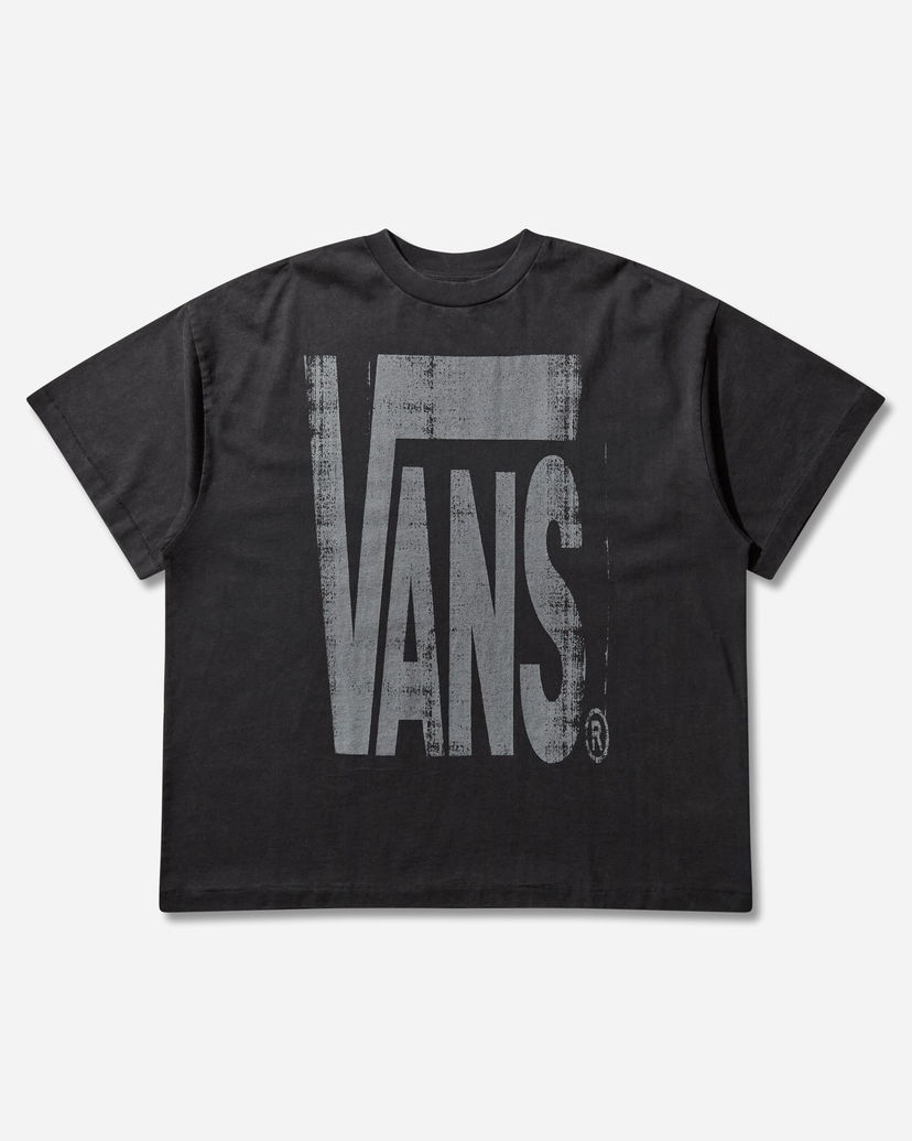 Majica Vans Act of Disagreement Brushed Logo T-Shirt Črna | VN000TR2EMQ1