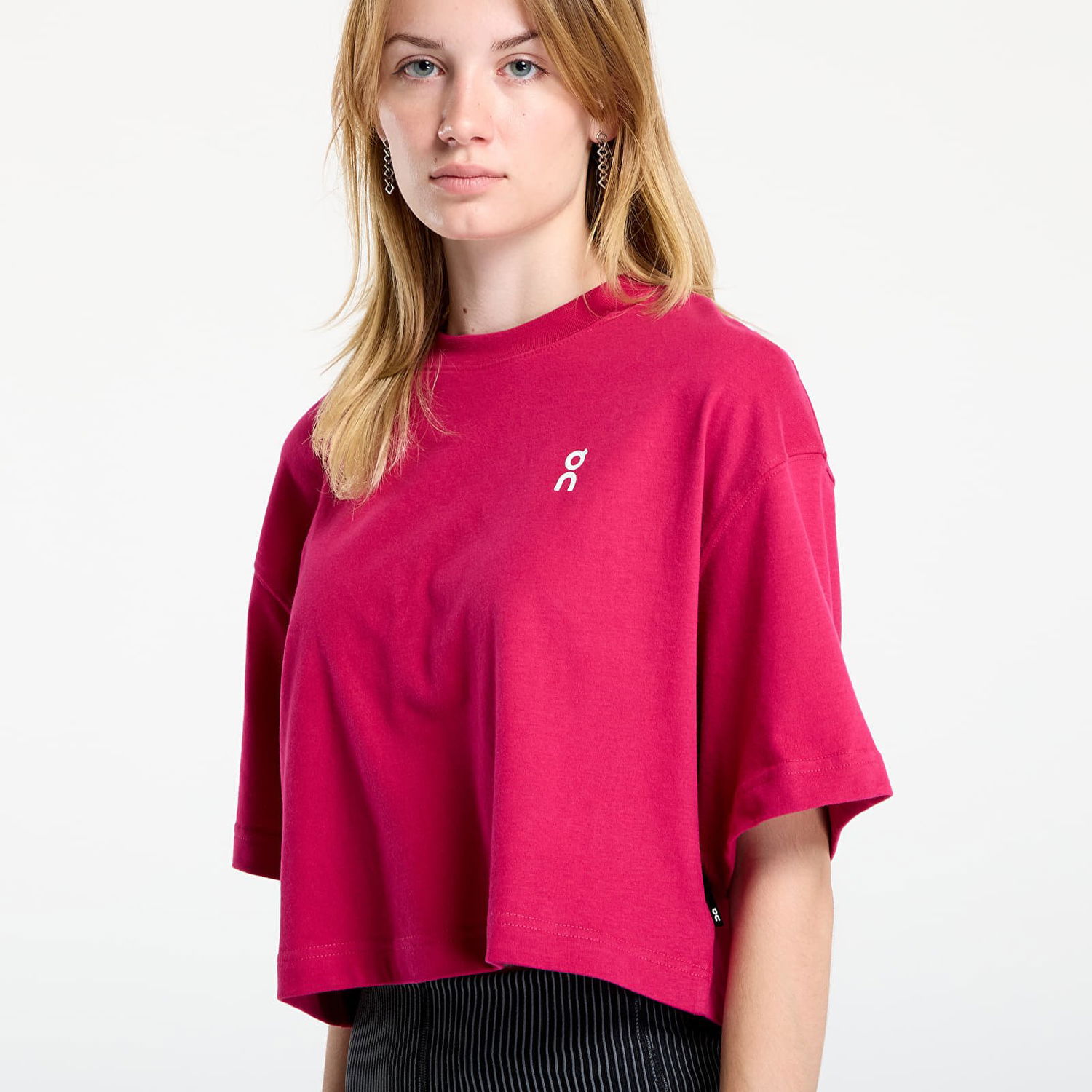 Krop-top On Running On Club Boxy T-Shirt Roza | 1WF11123538 W, 1