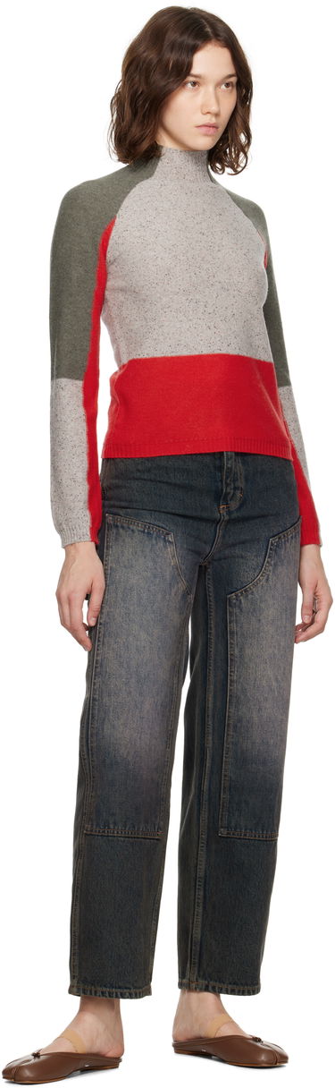 Pleteni pulover Eckhaus Latta Eckhaus Latta Racer Color-Block Turtleneck Večbarvna | 8259-EL-PF25-W -, 3