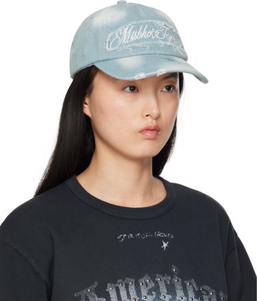 Kapa MISBHV MISBHV Forever Distressed Denim Baseball Cap Modra | 250A504, 1