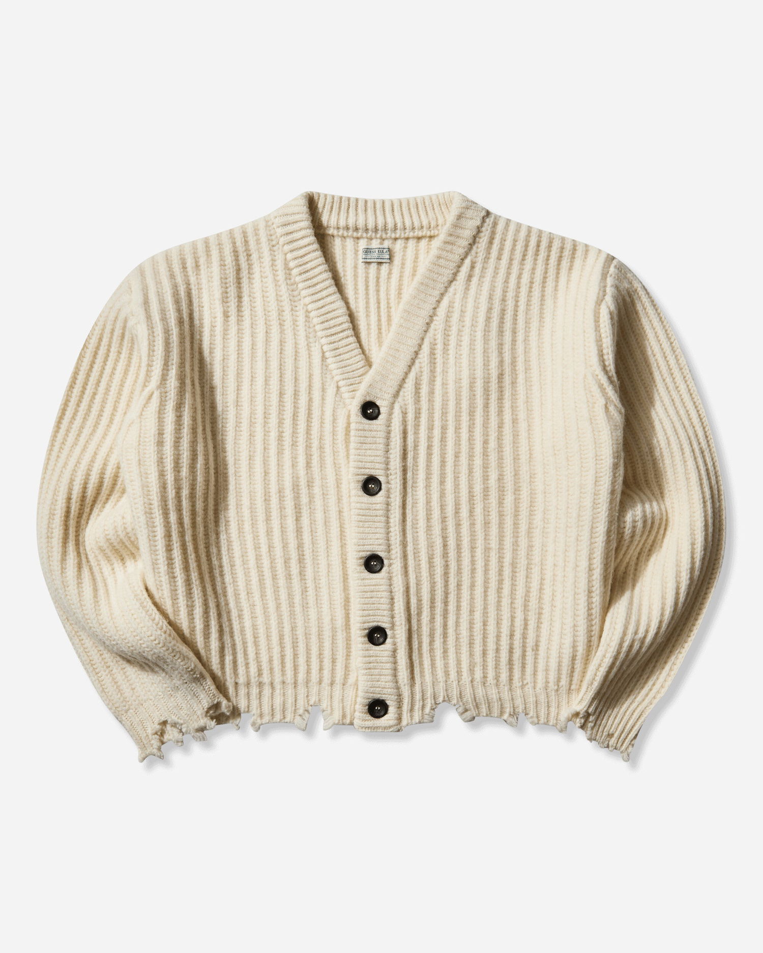 Pleteni pulover GUESS Frayed Cardigan Bež | M5BR54Z1020 A12P, 0