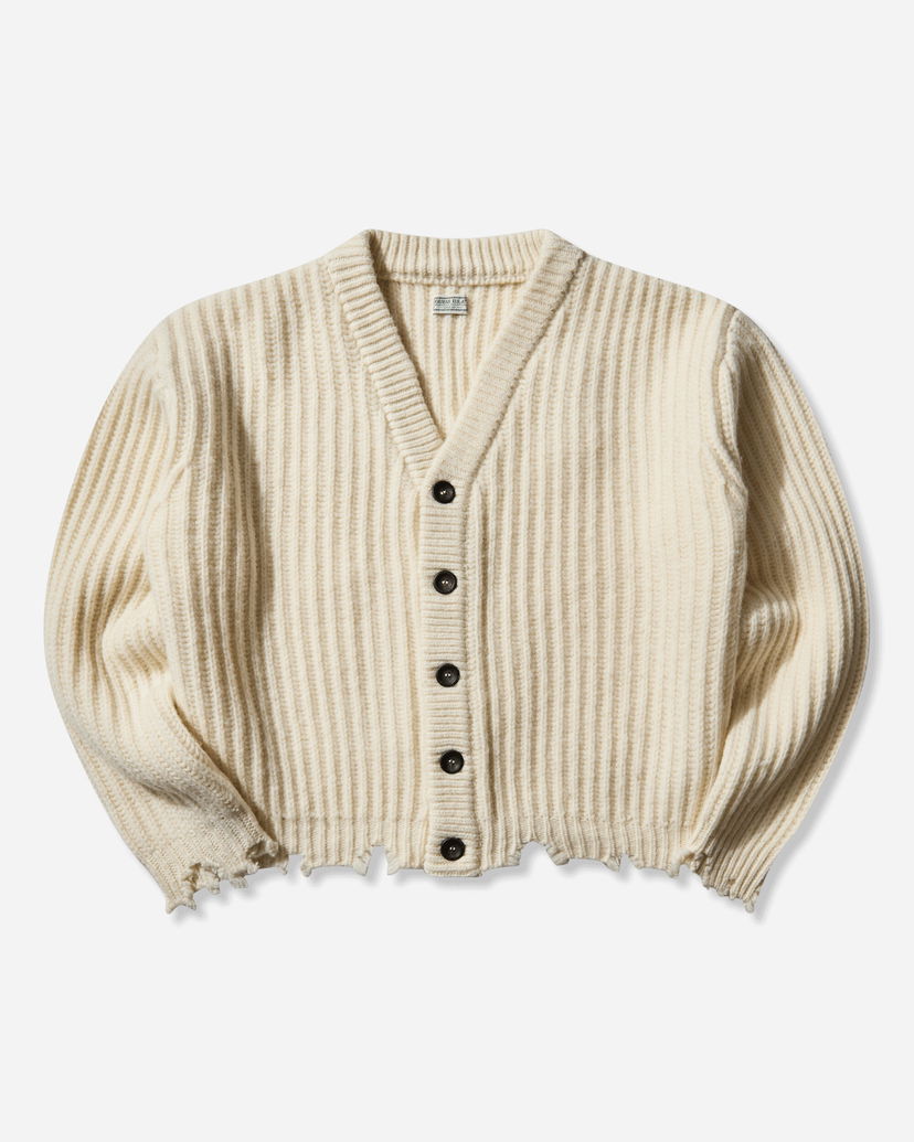 Pleteni pulover GUESS Frayed Cardigan Bež | M5BR54Z1020 A12P