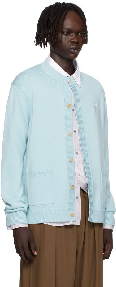 Pleteni pulover Acne Studios Acne Studios Crewneck Cardigan Modra | B60385-, 1