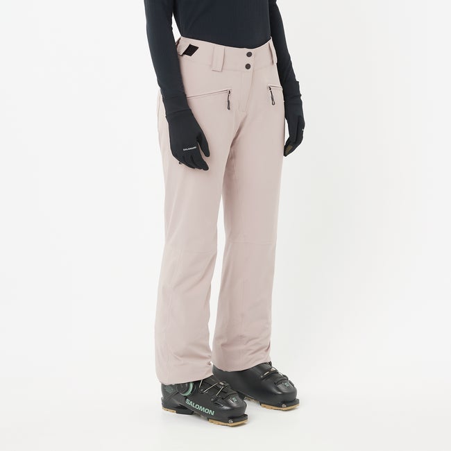 Hlače Salomon Ski Pants Edge Roza | LC2615100