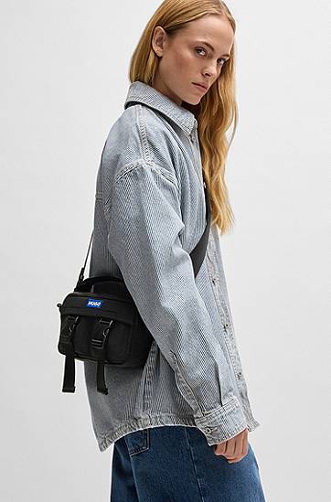 Torba za čez ramo BOSS HUGO Reporter Bag Črna | 50541897, 1