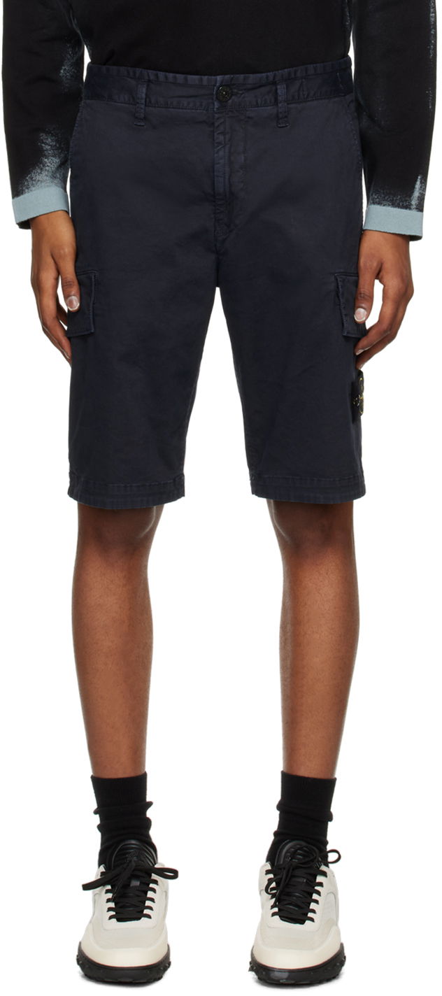 Kratke hlače Stone Island Patch Mornarica | 1015L1204, 0
