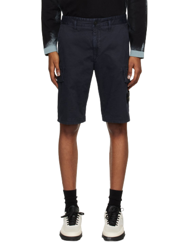 Kratke hlače Stone Island Patch Mornarica | 1015L1204