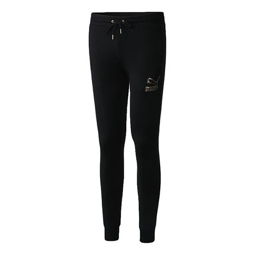 Trenirka Puma Essentials Metallic Pants Črna | 597460-51