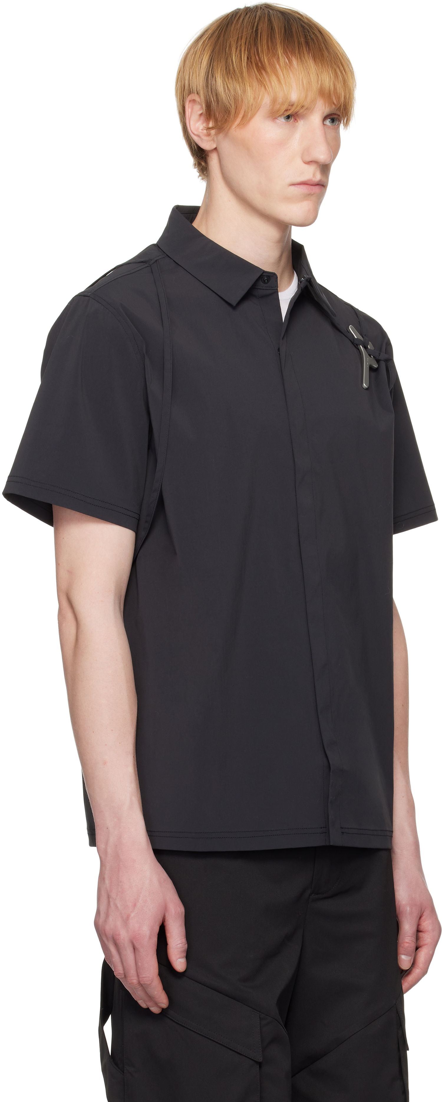 Srajce HELIOT EMIL Heliot Emil Purulence Technical Shirt Črna | SS25_M_05_042_BLK01_CO, 1