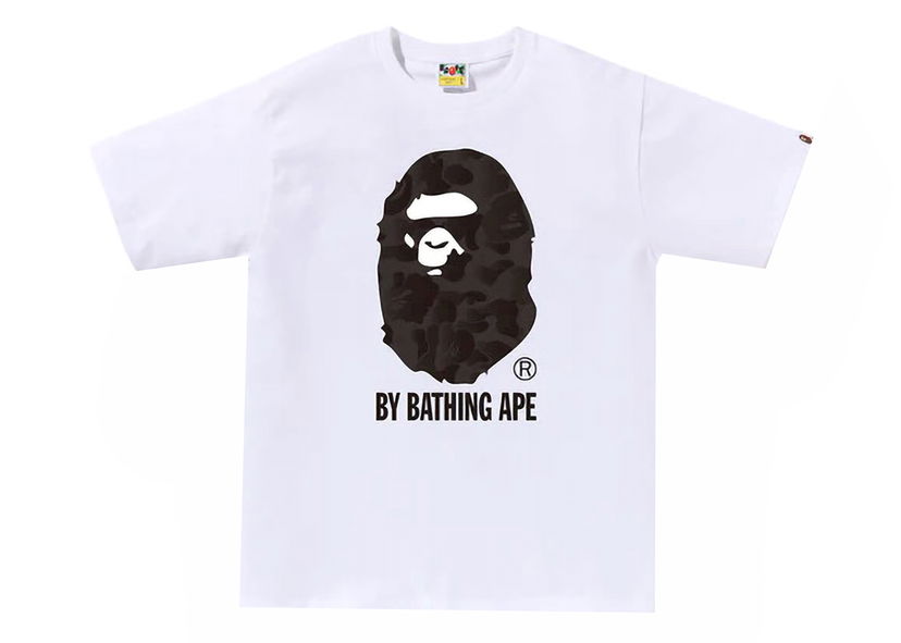 Majica BAPE BAPE Ink Camo Ape Head Tee White Bela | 1K30-110-305