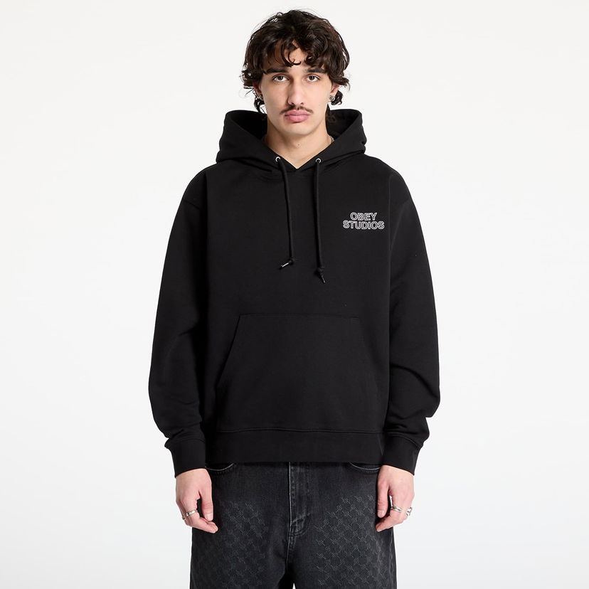 Pulover OBEY OBEY Studios Palette Hoodie Črna | 117464052-BLK