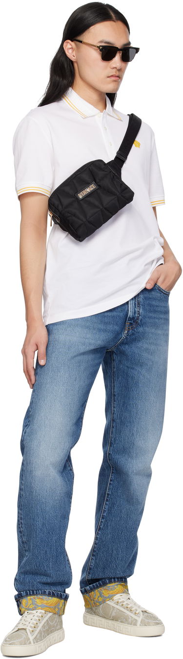 Torbice za okoli pasu Versace Versace Myth Quilted Belt Bag Črna | 1018353_1A13686, 3