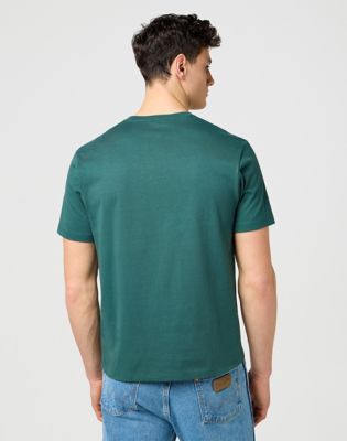 Majica Wrangler Wrangler Regular Sign Off Tee Zelena | 112371479:XXL