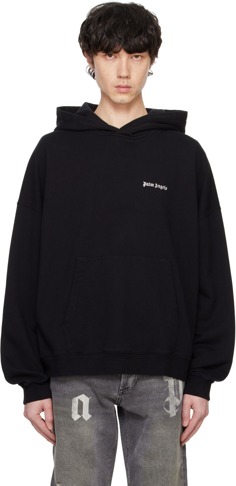 Pulover Palm Angels Hoodie Črna | PMBB153C99FLE0021003
