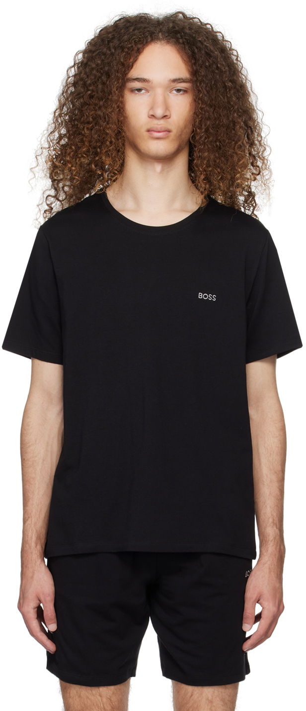 Majica BOSS Embroidered T-Shirt Črna | 50515391