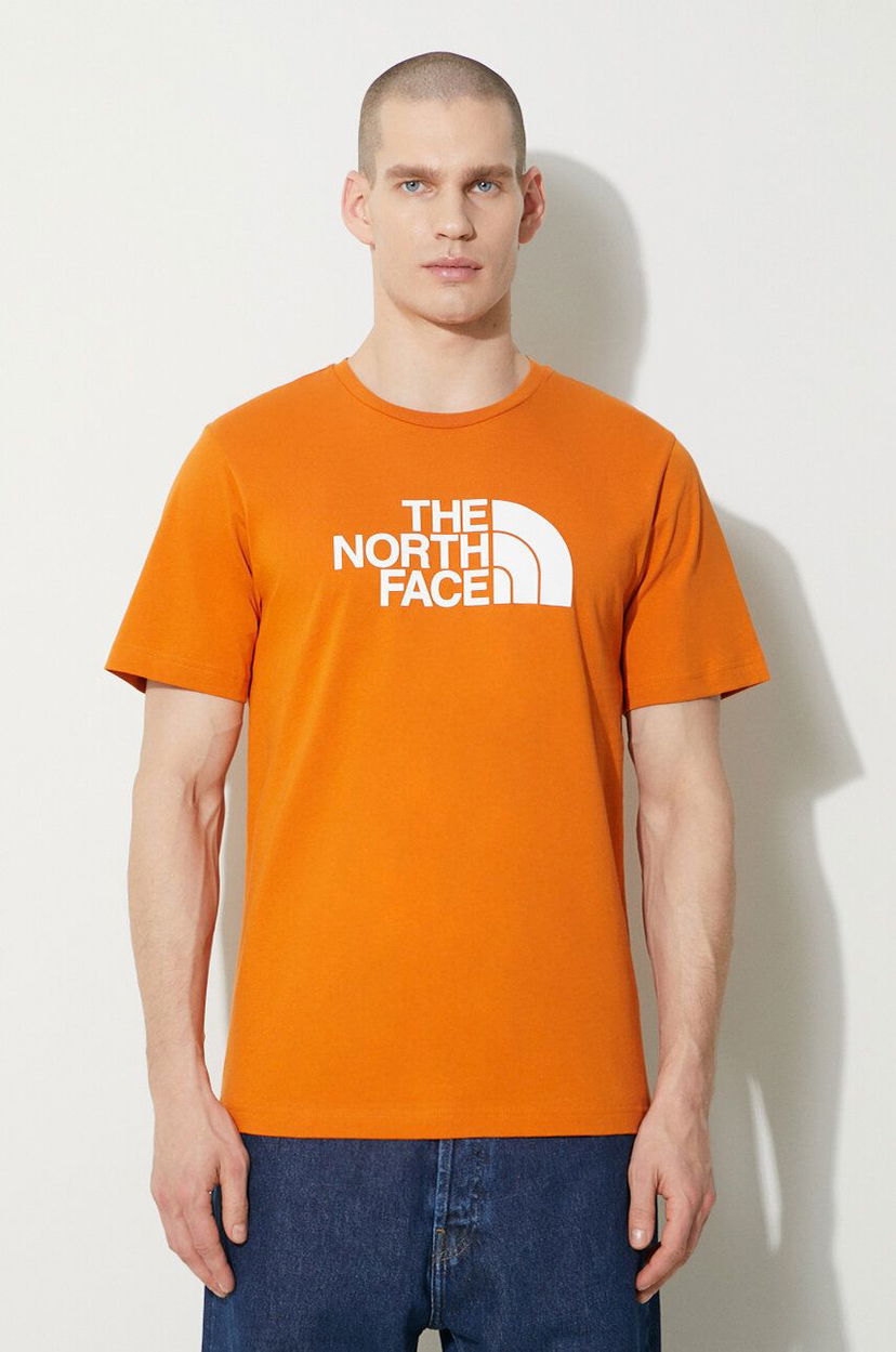 Majica The North Face T-Shirt Easy Tee With Print Oranžna | NF0A87N5PCO1