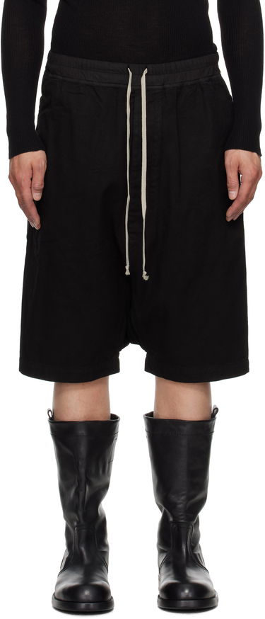 Kratke hlače Rick Owens Rick Owens DRKSHDW Hollywood Drawstring Pods Shorts Črna | DU01E3380 CVS, 0