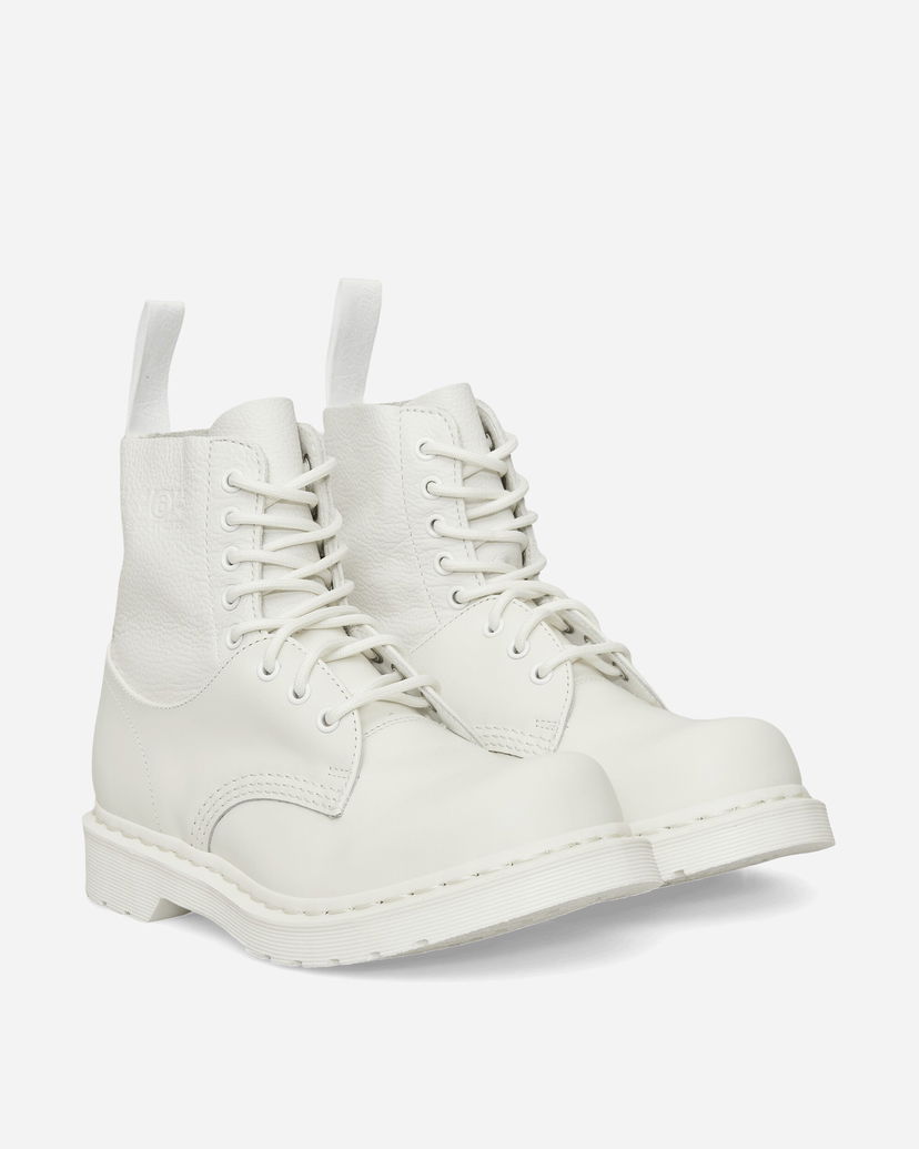 Modni dodatki Maison Margiela 1460 8-Eye Boots Bela | SH3WU0013 HB009