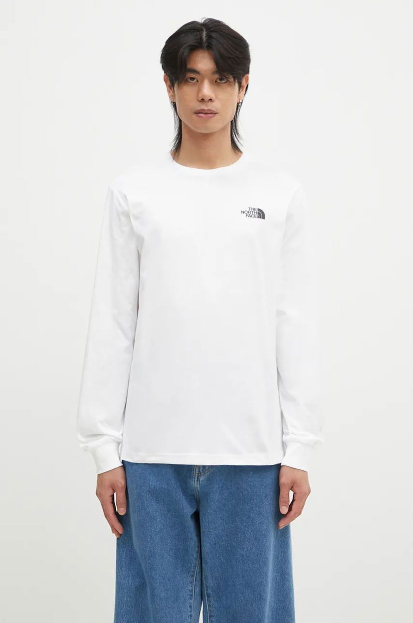 Majica The North Face L/S Redbox Tee T-shirt Bež | NF0A87NNFN41