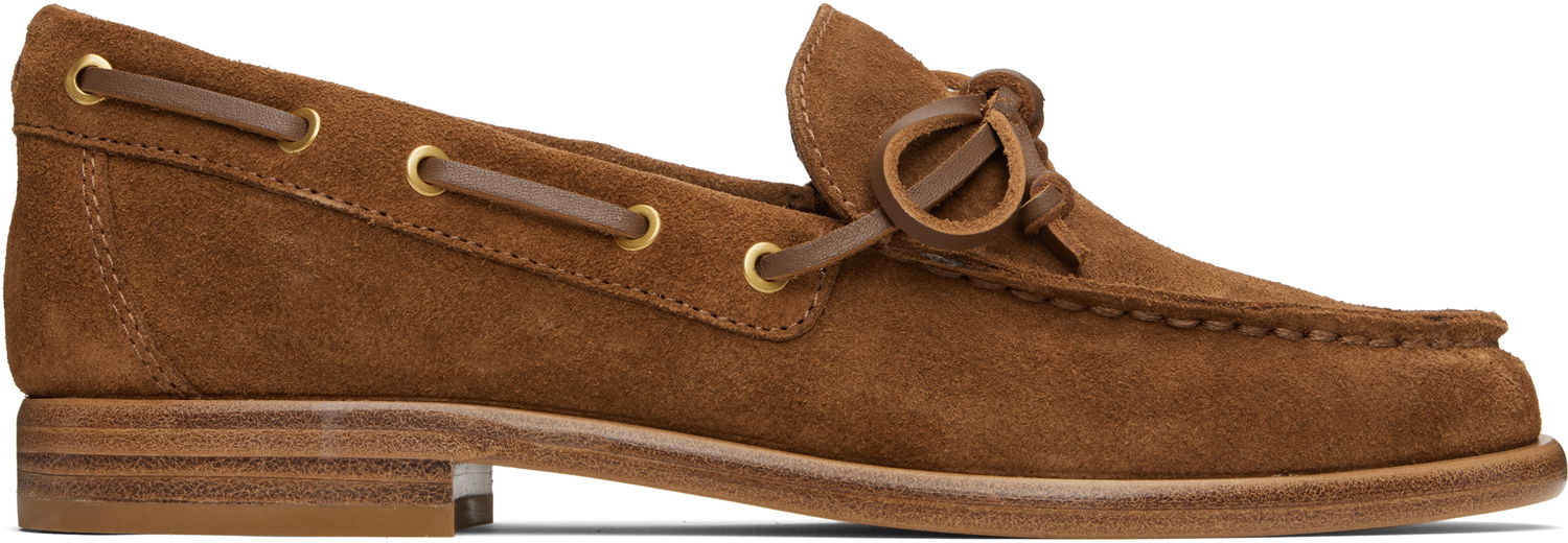 Modni dodatki rag & bone Rag & Bone Carter Suede Boat Shoes Rjava | WFF25PF1001SU1, 0