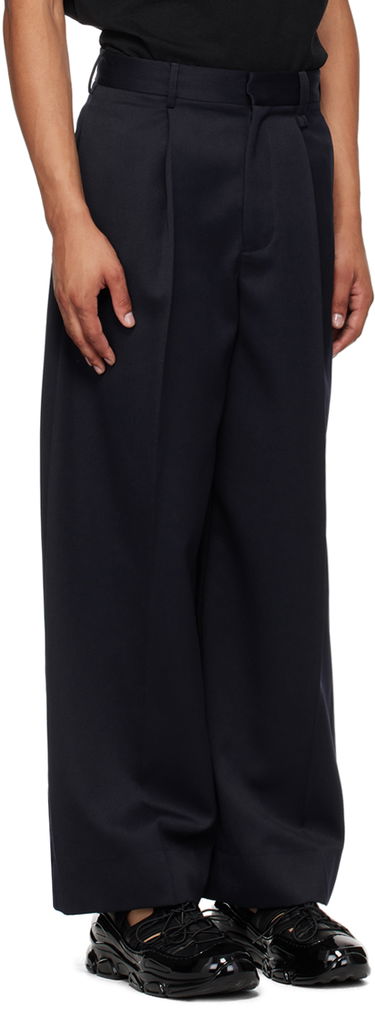 Hlače Simone Rocha Simone Rocha Pleated Wide Leg Trousers Mornarica | 4118 0458, 1