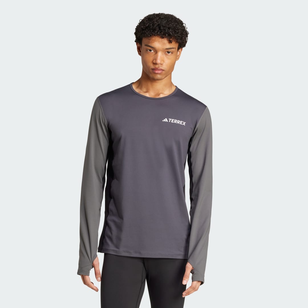 Majica adidas Performance Long Sleeve Base Layer Tee Siva | JC8198, 0