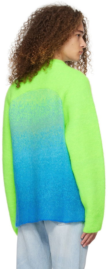 Pleteni pulover ERL Gradient Knit Sweater Zelena | ERL07N001, 2