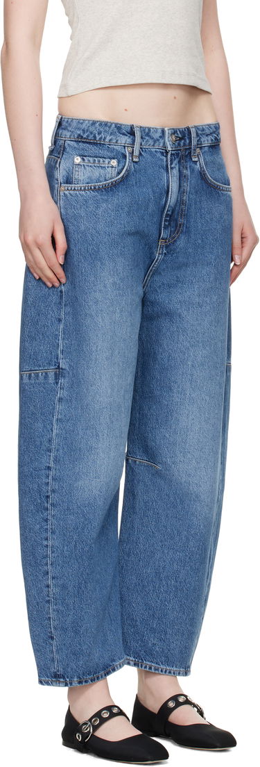 Kavbojke rag & bone rag & bone Charlie Ankle-Length Barrel Jeans Modra | WDD25S2994RGAC, 4