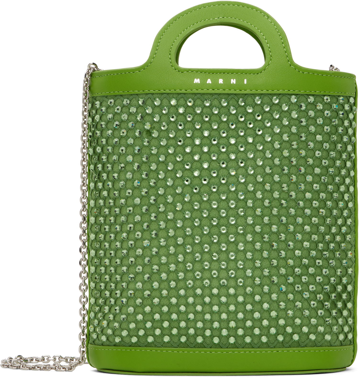 Torbica Marni Mini Bucket Bag With Crystals Zelena | PHMO0039Q2 P6450, 0