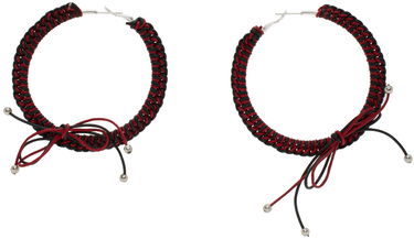 Uhani Chopova Lowena Chopova Lowena Nimbus XL Hoop Earrings Rdeča | 6508, 0