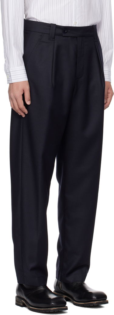 Hlače A.P.C. A.P.C. Renato Pleated Trousers Mornarica | LYAAV-H08428, 1