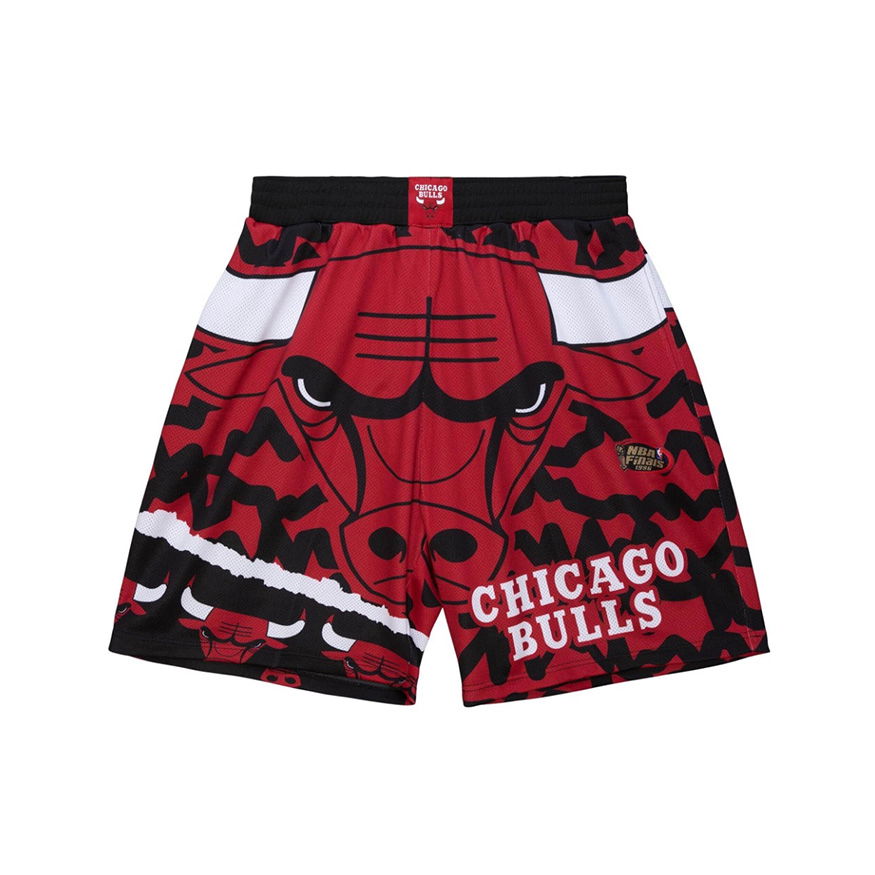 Kratke hlače Mitchell & Ness NBA Chicago Bulls Jumbotron 2.0 Sublimated Shorts Rdeča | PSHR1220-CBUYYPPPBKRD, 0