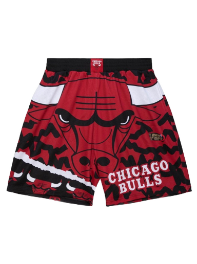 Kratke hlače Mitchell & Ness NBA Chicago Bulls Jumbotron 2.0 Sublimated Shorts Rdeča | PSHR1220-CBUYYPPPBKRD