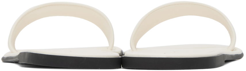 Obleke The Row The Row Leather Beach Slides Bela | F1386-SPN60, 1