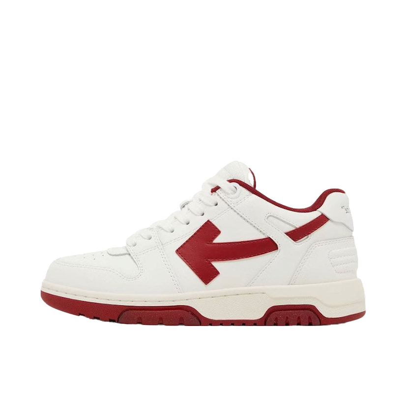 Superge in čevlji Off-White Out Of Office OOO Low Tops White Burgundy W Bela | OWIA259F23LEA002-0129