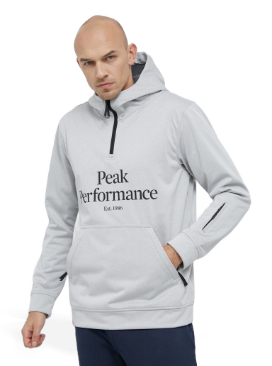 Pulover Peak Performance Ski Hood Siva | G75463