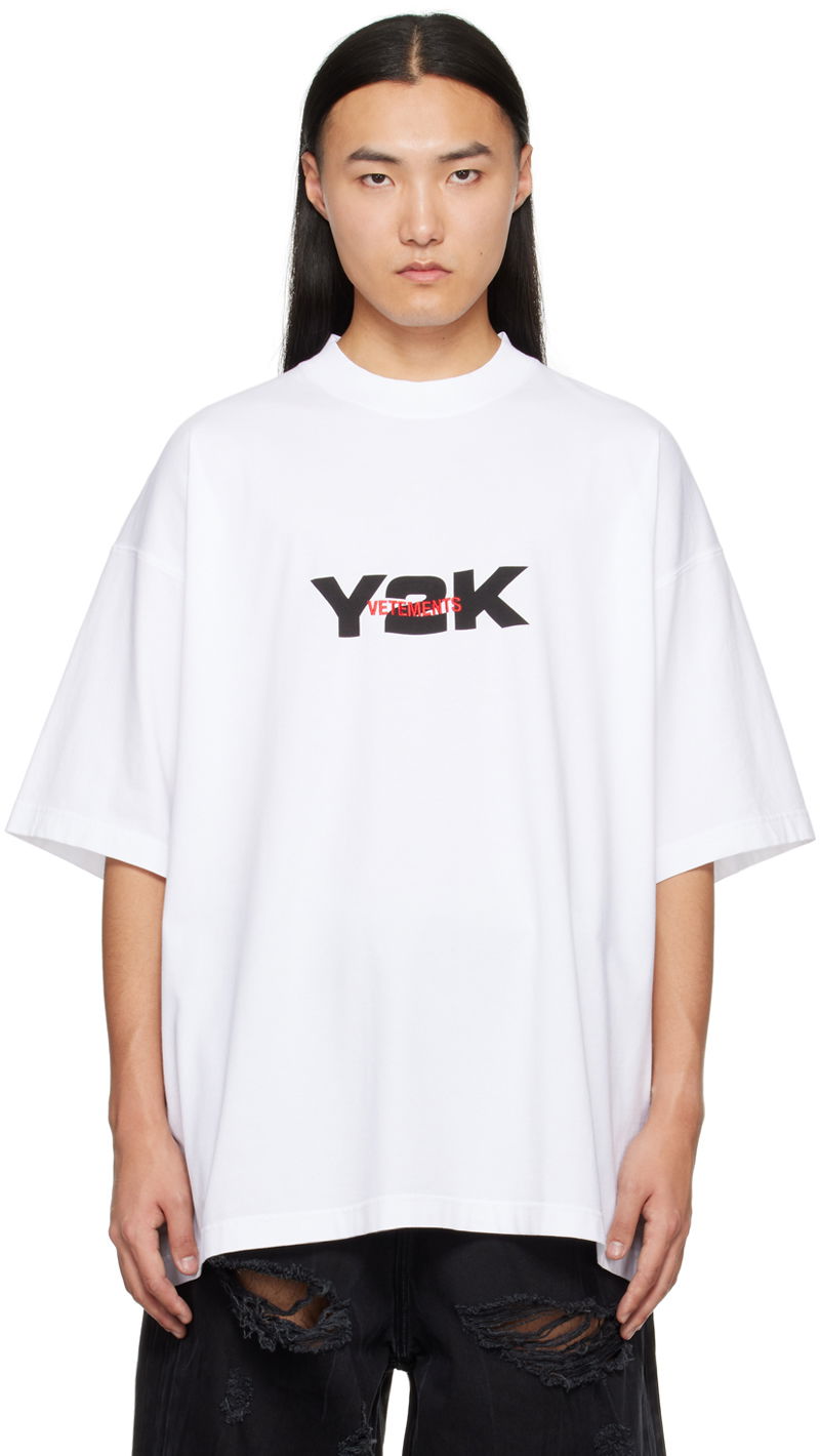 Majica VETEMENTS 'Y2K' T-Shirt Bela | UE64TR250W
