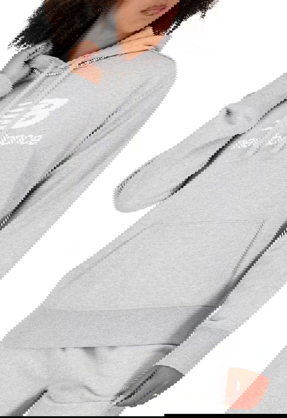 Pulover New Balance Essentials Stacked Logo Hoodie Siva | wt31533-ag, 0