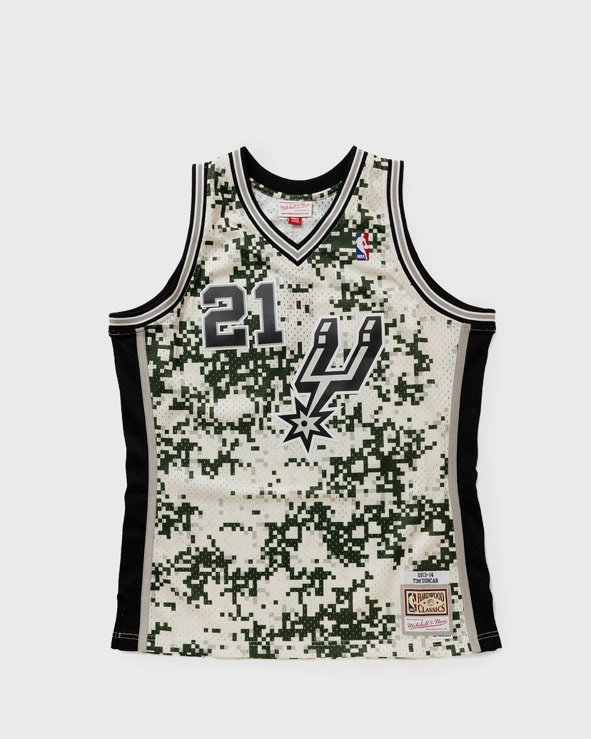 Dres Mitchell & Ness NBA Swingman Jersey San Antonio Spurs Alternate 2013-14 Tim Duncan #21 Bež | SMJY4453-SAS13TDUCAMO